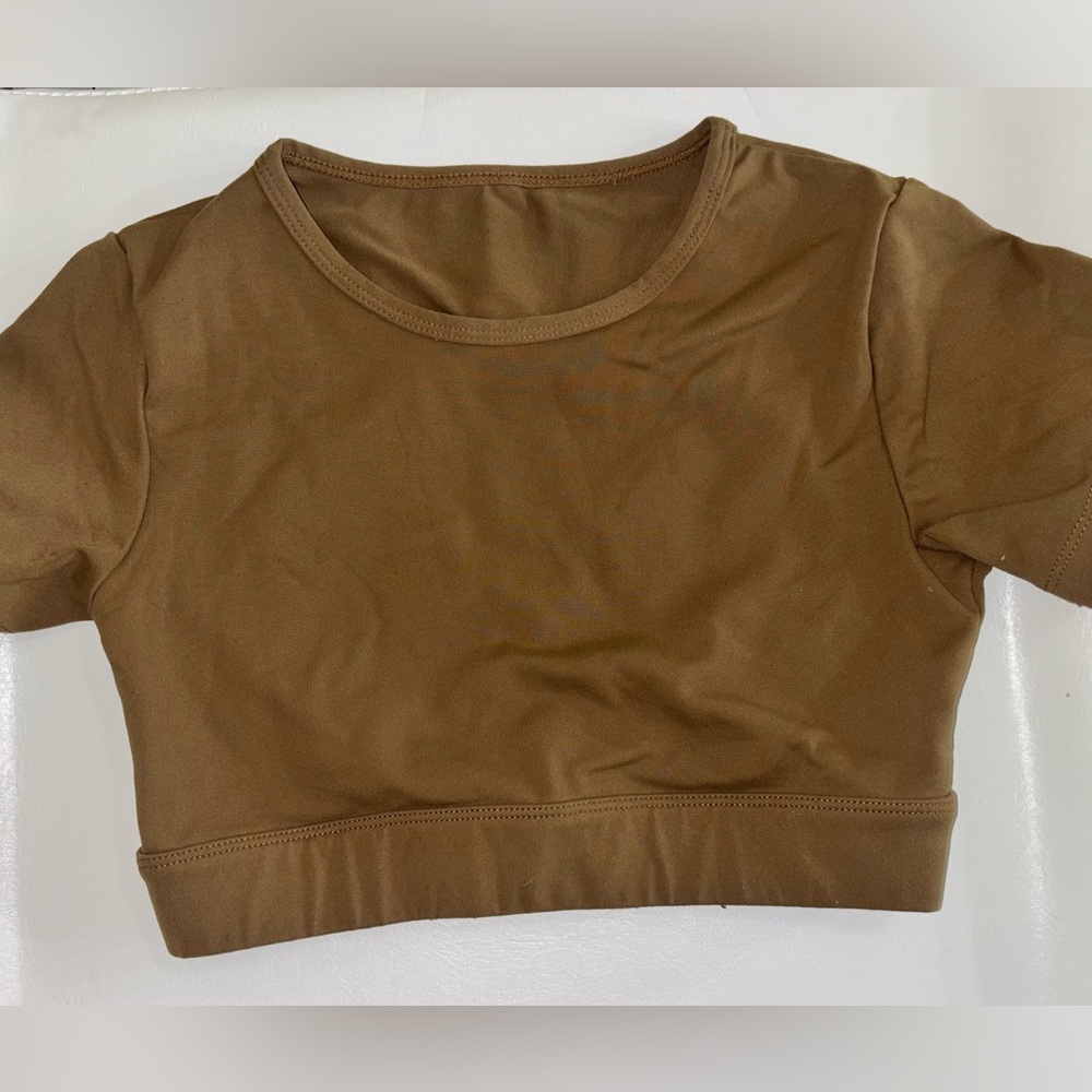 NVGTN Tan Crop Top